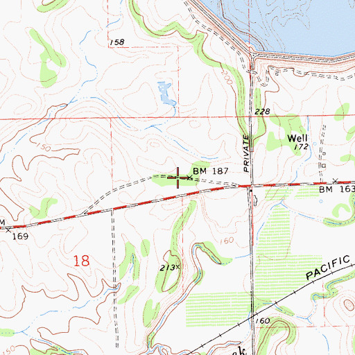 Topographic Map of Washington School (historical), CA