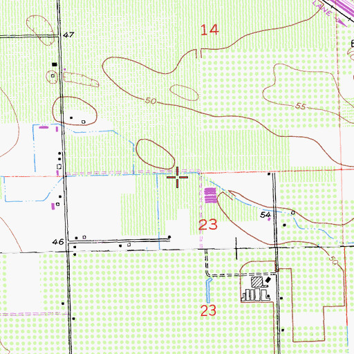 Topographic Map of Weston School (historical), CA