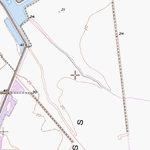 Topographic Map of Cache Creek Sink, CA