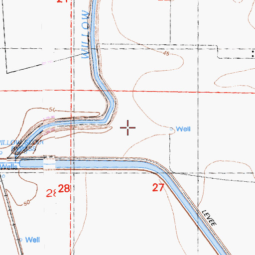 Topographic Map of Dry Slough, CA