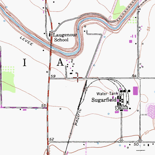 Topographic Map of Peart (historical), CA