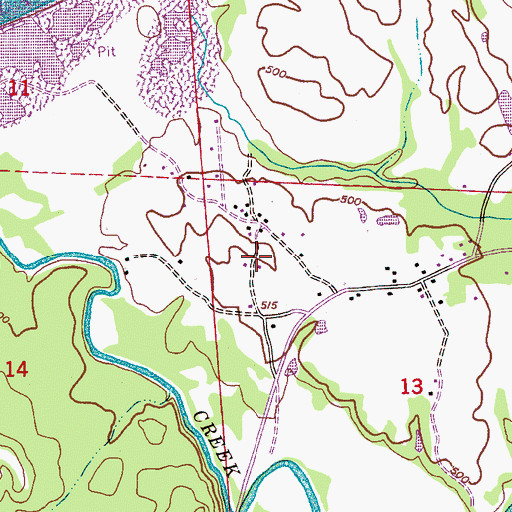 Topographic Map of Macon, AL