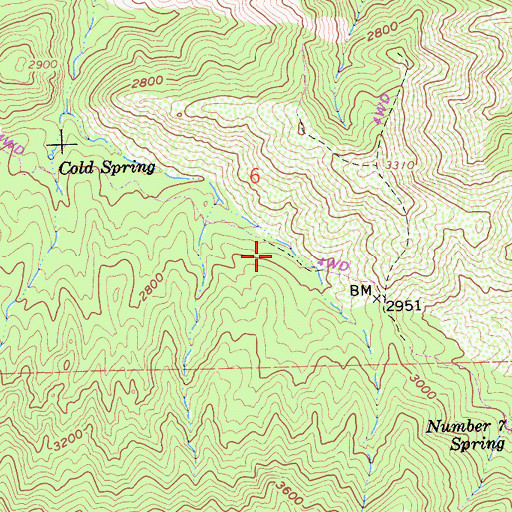 Topographic Map of Twentysix Camp (historical), CA