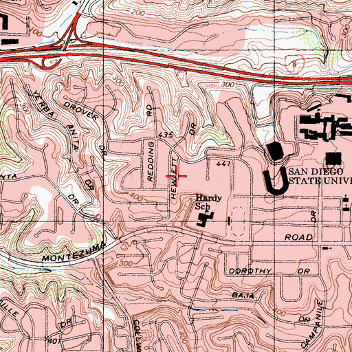 Topographic Map of Tarastec Residence Hall, CA