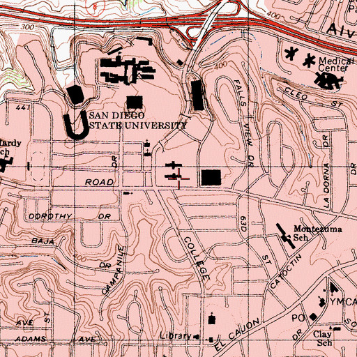 Topographic Map of Tula Hall, CA