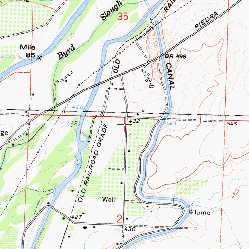 Topographic Map of Oakhurst (historical), CA