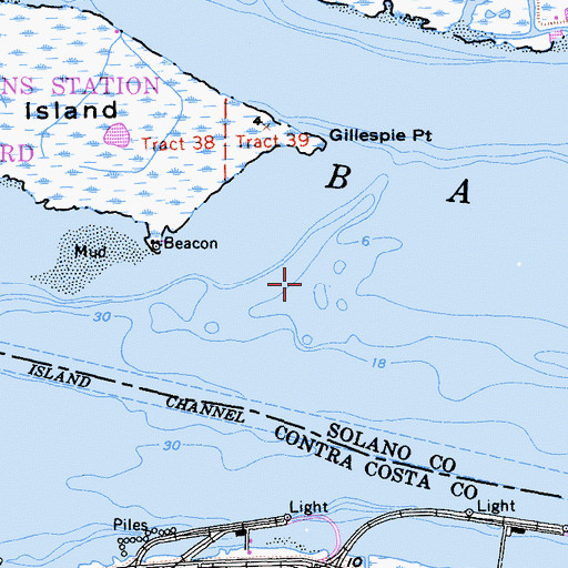 Topographic Map of Fishermans Cut, CA
