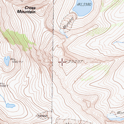 Topographic Map of Mount Farquhar, CA