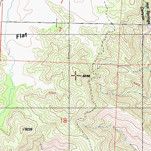 Topographic Map of Johnston Ridge, CA