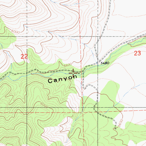 Topographic Map of Old Fish Farm, CA