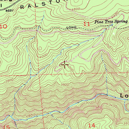 Topographic Map of Quartz Flat, CA