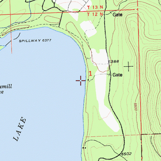 Topographic Map of Fredericks US Forest Service Station, CA