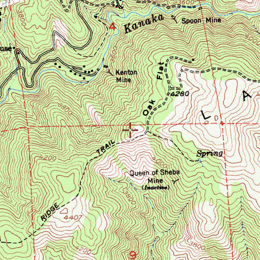 Topographic Map of Malone Orchard, CA
