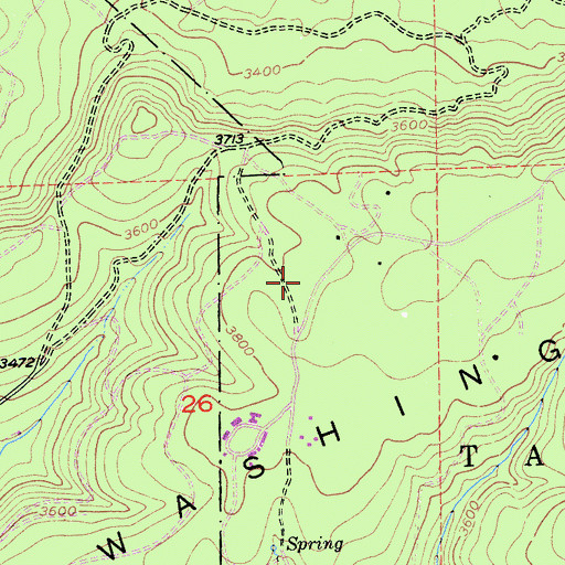 Topographic Map of CYA Camp, CA