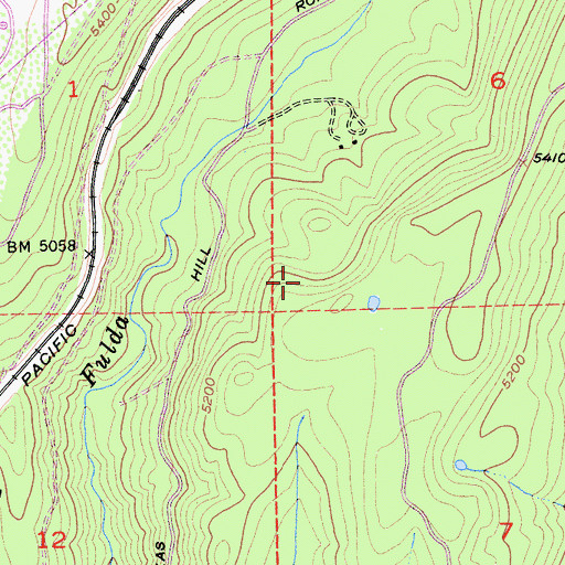 Topographic Map of IDS Organization, CA