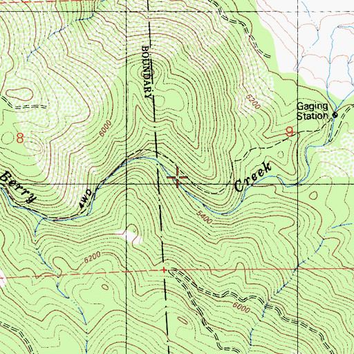 Topographic Map of Franklin Cabin, CA