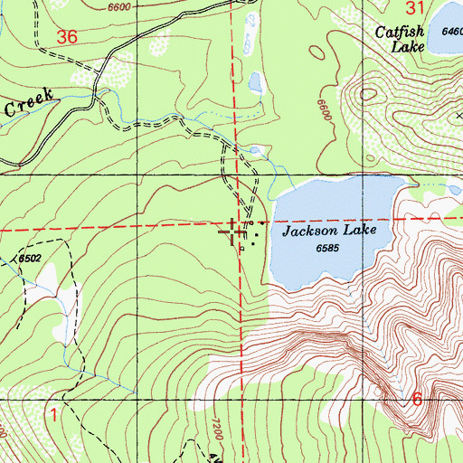 Topographic Map of English Mountain Ranch, CA