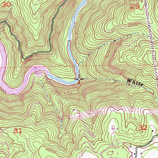 Topographic Map of White Rock Power House, CA