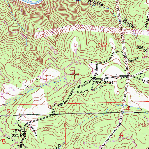Topographic Map of Union Hill, CA