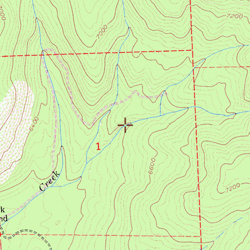 Topographic Map of Onion Creek Experimental Forest, CA