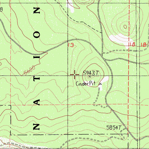 Topographic Map of Deer Mountain Snowmobile Park, CA