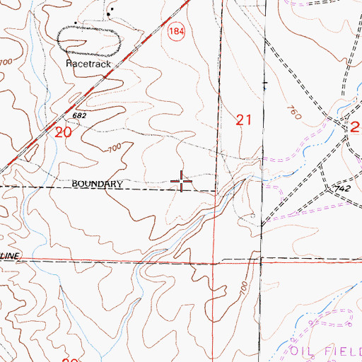 Topographic Map of KZPM-AM (Bakersfield), CA