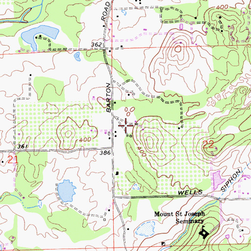 Topographic Map of KPTO-AM (Citrus Heights), CA