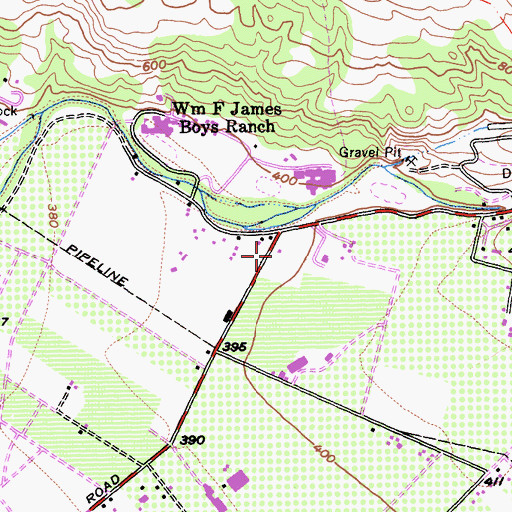 Topographic Map of KAZA-AM (Gilroy), CA