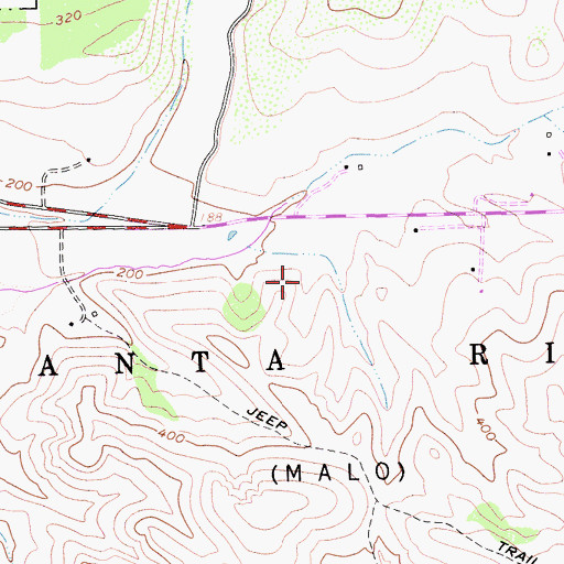 Topographic Map of KNEZ-AM (Lompoc), CA