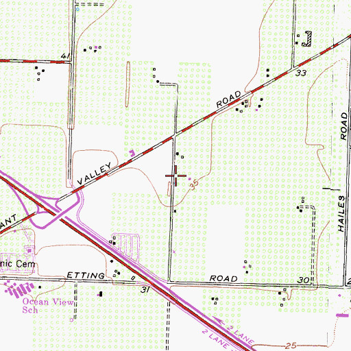 Topographic Map of KTRO-AM (Port Hueneme), CA