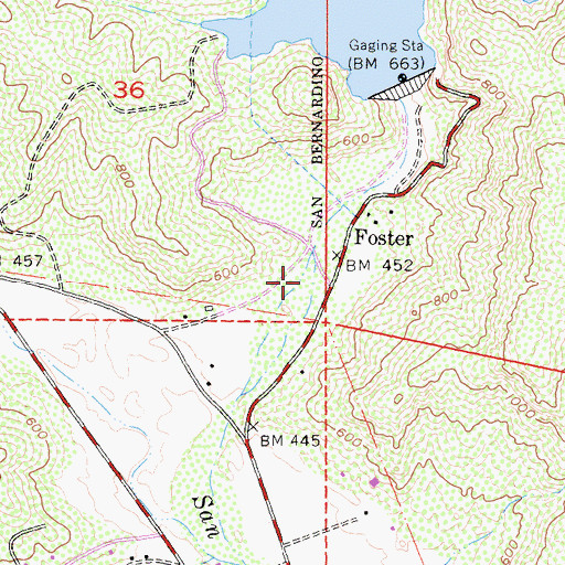 Topographic Map of KIRS-AM (San Diego), CA