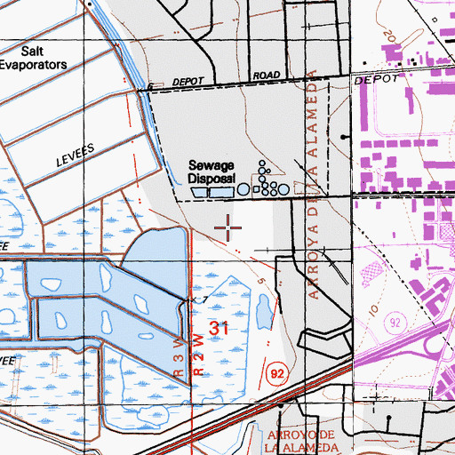 Topographic Map of KFAX-AM (San Francisco), CA