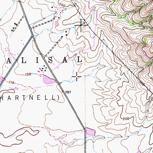 Topographic Map of KOQI-AM (Soquel), CA