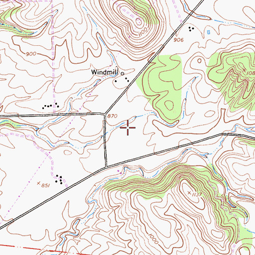 Topographic Map of KXER-AM (Templeton), CA