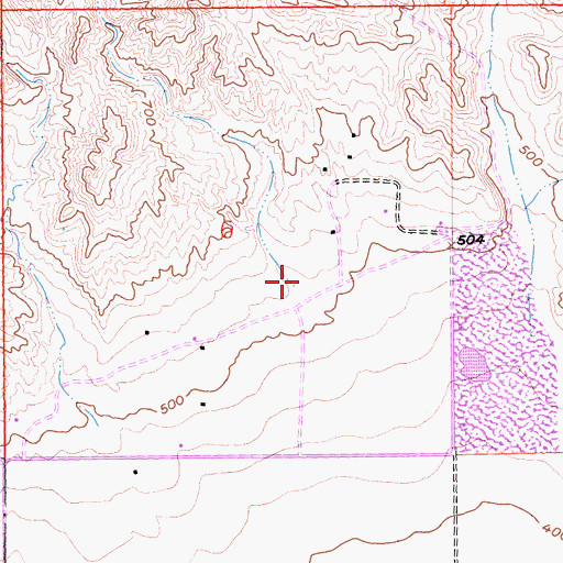 Topographic Map of KNWZ-AM (Thousand Palms), CA