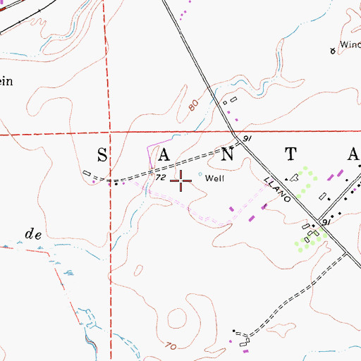 Topographic Map of KEZD-AM (Windsor), CA