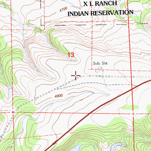 Topographic Map of KYAX-FM (Alturas), CA