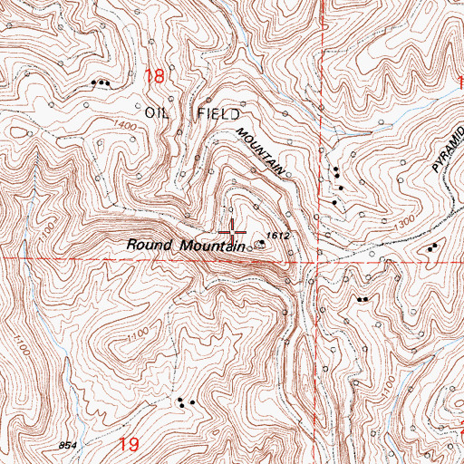 Topographic Map of KPRX-FM (Bakersfield), CA
