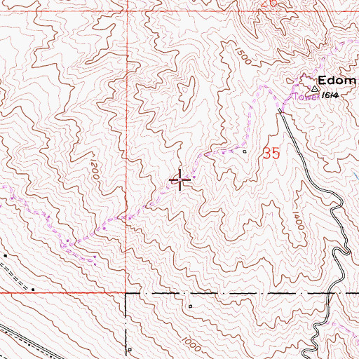 Topographic Map of KWXY-FM (Cathedral City), CA