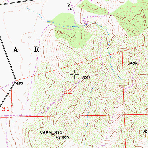 Topographic Map of KHDC-FM (Chualar), CA