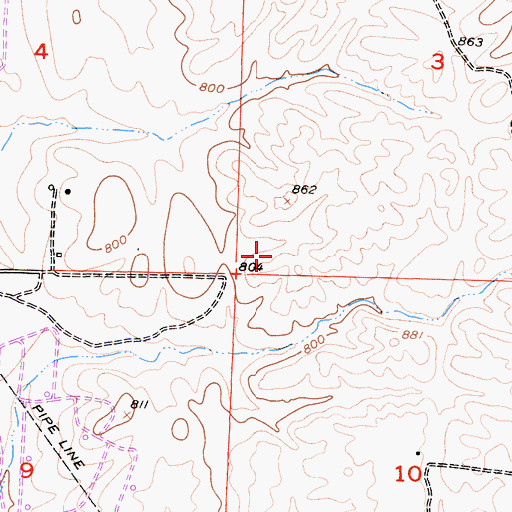 Topographic Map of KKXX-FM (Delano), CA
