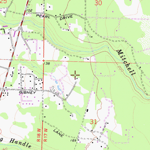 Topographic Map of KWSF-FM (Fort Bragg), CA