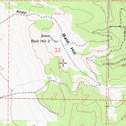Topographic Map of KLLK-FM (Fort Bragg), CA