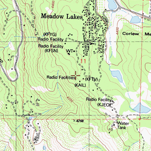 Topographic Map of KKDJ-FM (Fresno), CA