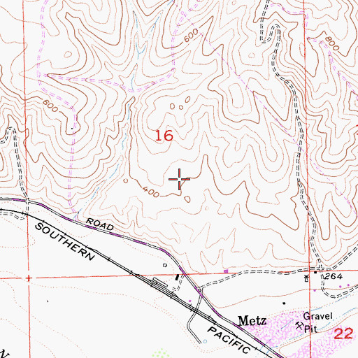 Topographic Map of KQKZ-FM (Greenfield), CA