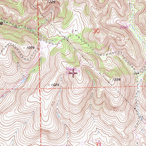 Topographic Map of KWCD-FM (Grover City), CA
