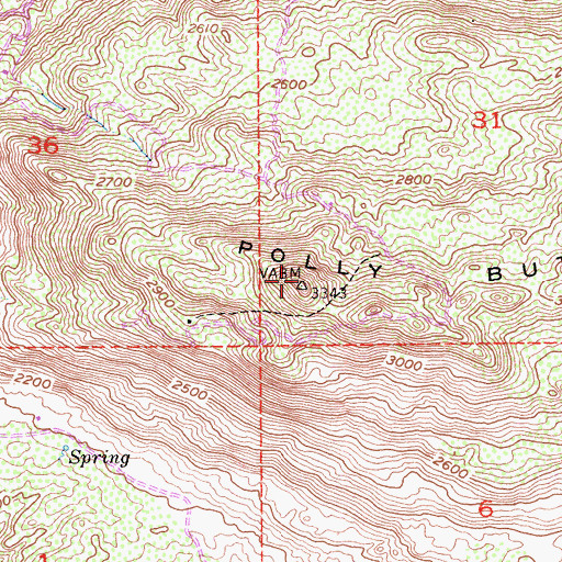 Topographic Map of KHYE-FM (Hemet), CA
