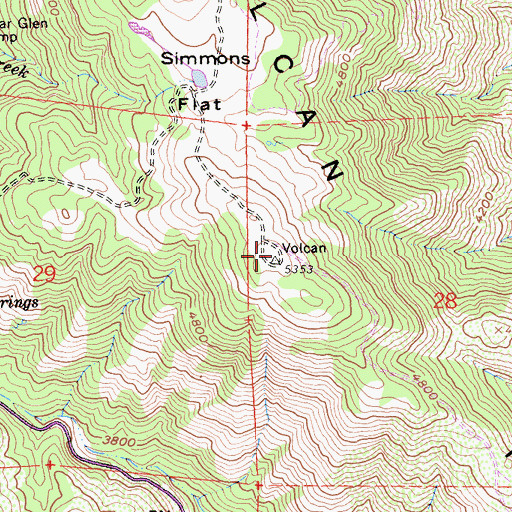 Topographic Map of KBNN-FM (Julian), CA