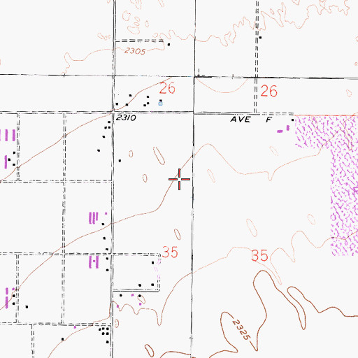 Topographic Map of KGMX-FM (Lancaster), CA