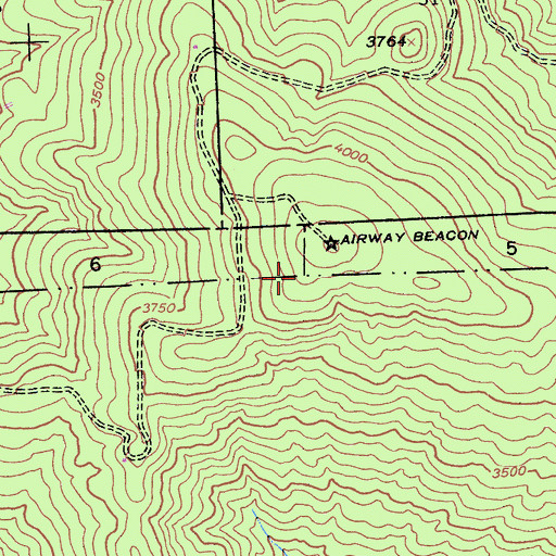 Topographic Map of KEFR-FM (Le Grand), CA